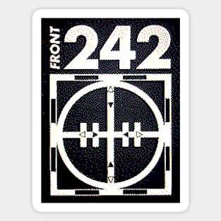 Front 242 †† Glitch 3D Logo Fanart Design Magnet